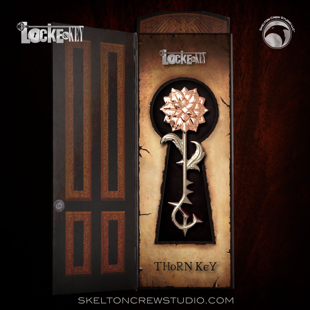 SkeltonCrew's tweet photo. Roses are red, Violets are blue, Today's #UnLockeSummer giveaway is just for you!!

🗝️  RT this post &amp; follow us for a chance to win our #LockeandKey replica Thorn Key 🗝️

And check back tomorrow for a fresh new post with a fresh new key giveaway! https://t.co/PCLGOpCJq2