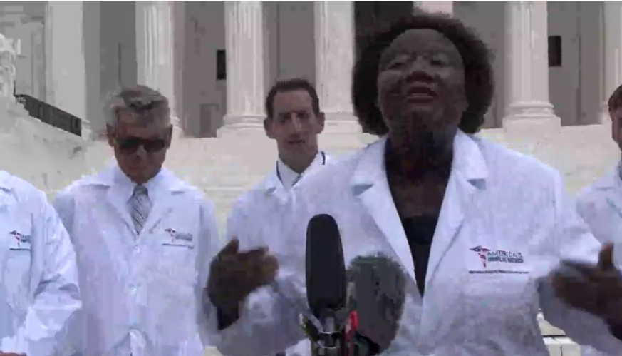 AAPSonline's tweet photo. "I have put over 100 people on HCQ prophylaxis; not one of them has been infected," explains Dr. @stella_immanuel. This should be available to all Americans. https://t.co/PIQYuEL8S6 https://t.co/1ELJkhg4jw