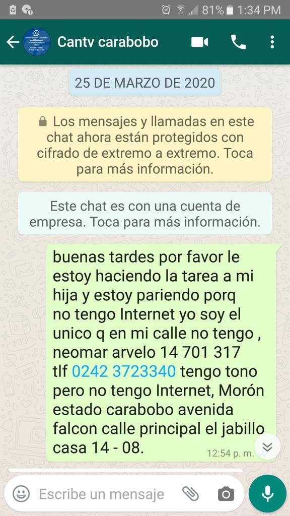 neomar_34's tweet photo. @salaprensaCantv @Gabrielasjr @Mincyt_VE @RNVinformativa @Yvke_Mundial1 @avnve @VTVcanal8 @Conatel @RnvActivafm https://t.co/MBj4g10xmP