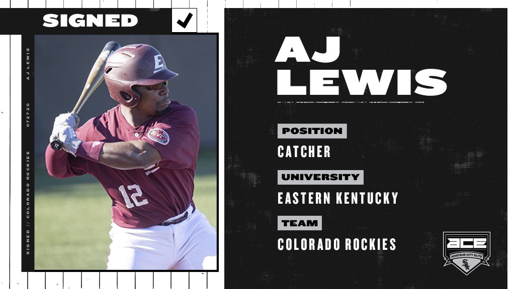 WhitesoxAce's tweet photo. Congratulations to #SoxACE alum @ajaylewis on signing with the Colorado Rockies! #ACENeverSleeps https://t.co/ToM028AV3u