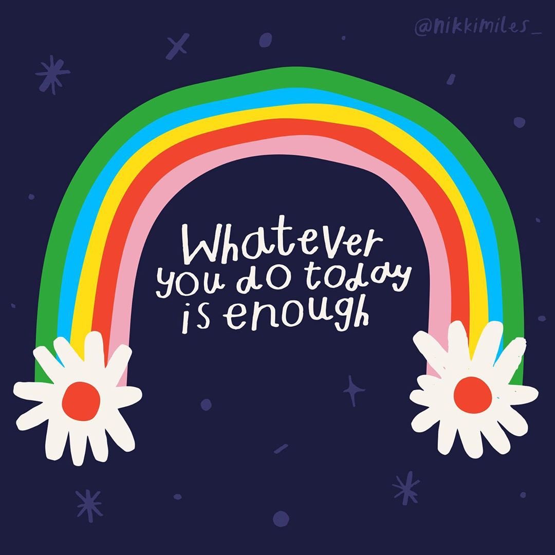 actionhappiness's tweet photo. Whatever you do today is enough

Image: @nikkimiles_ https://t.co/byRJ87Or1m