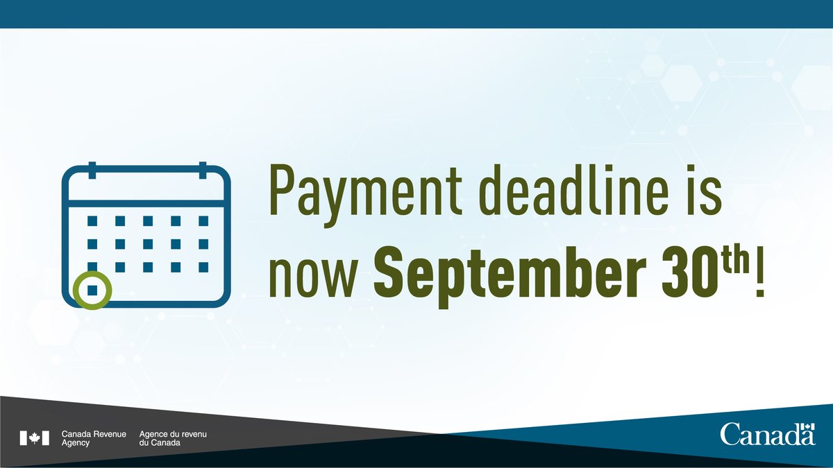 The deadline to pay your 2019 taxes has been extended again to September 30th ❗Important info below if you haven’t filed yet❗ #CdnTax 1/2
