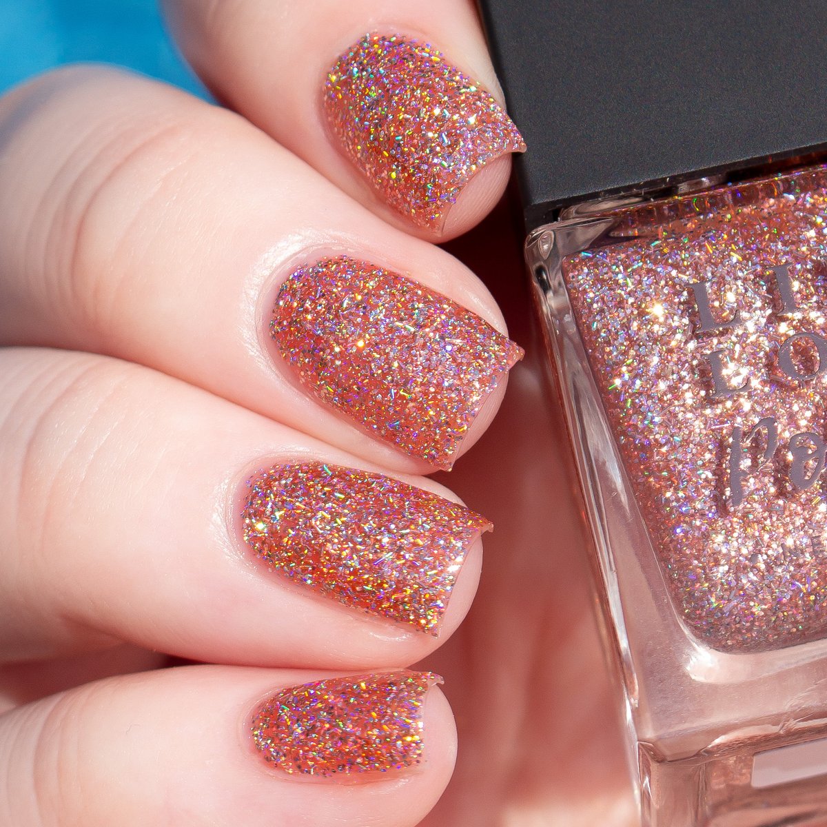 'Cheeky' is a playful peach shade that sparkles from the inside out 💖 
💅 <a href="/nails_by_erin/">Erin</a>