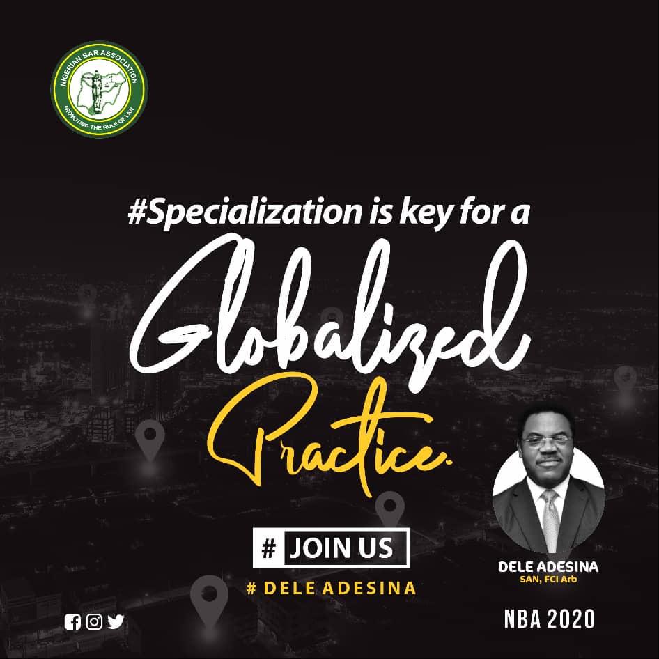 A relatable candidate best understands your plight as a #YoungLawyer. Now ask yourself “Is my candidate relatable?” If not, have a rethink and settle for a candidate that will help you progress. Vote for <a href="/deleadesinasan/">DeleAdesinaSAN</a> – The man of the people #SecuretheFuture. #NBAdecides2020.