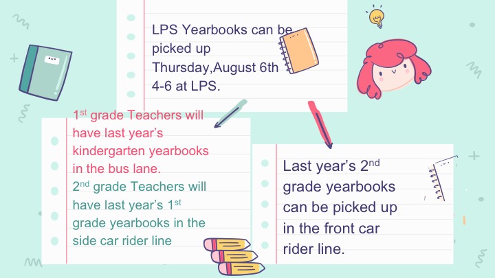 TweetDCS_LPS's tweet photo. DATE CHANGE: 1st &amp; 2nd Grade "Meet the Teacher" , Supply Drop-Off, &amp; Yearbook Pick Up is now Thursday, August 6th from 4:00-6:00. See you then and tell your friends! https://t.co/Fm9g4LvqYA