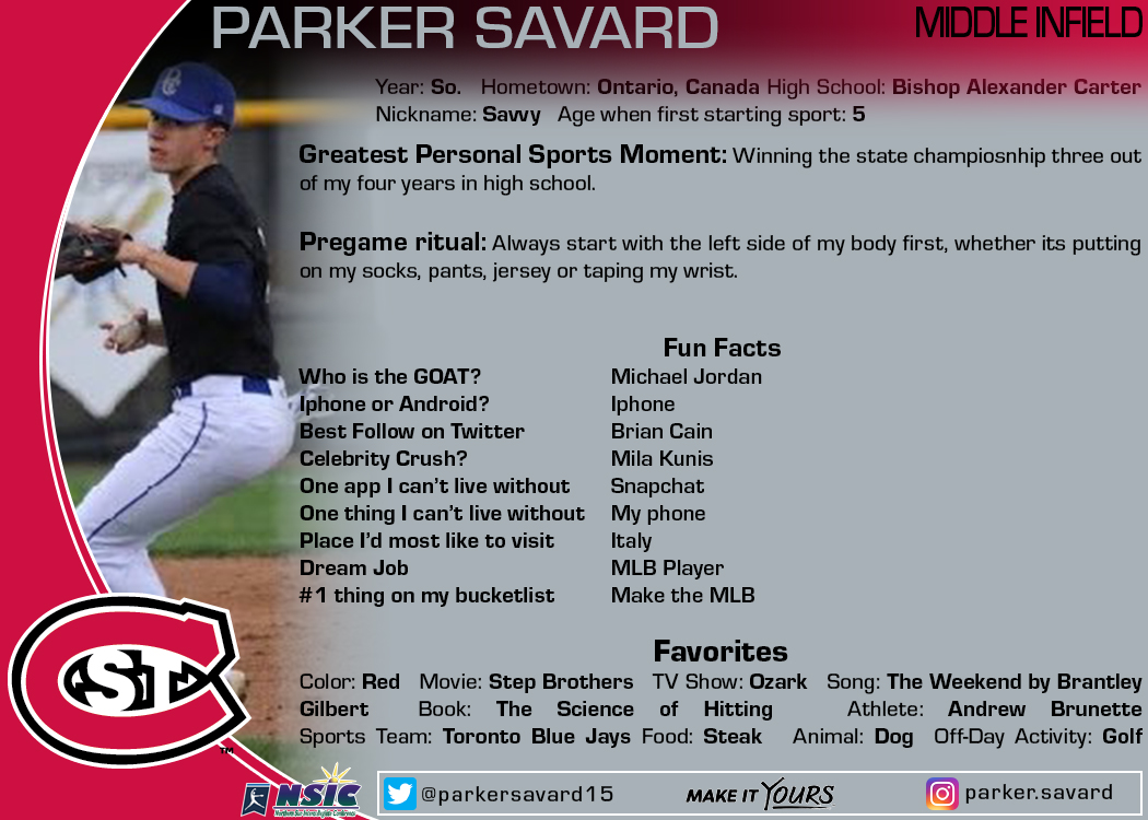 SCSUHuskies_BB's tweet photo. Rounding out the week with another newcomer!

Meet Savvy, aka @ParkerSavard15 

#unleashSCSU #NSICBASE #SCSUHuskies https://t.co/KnrBmdxTSx