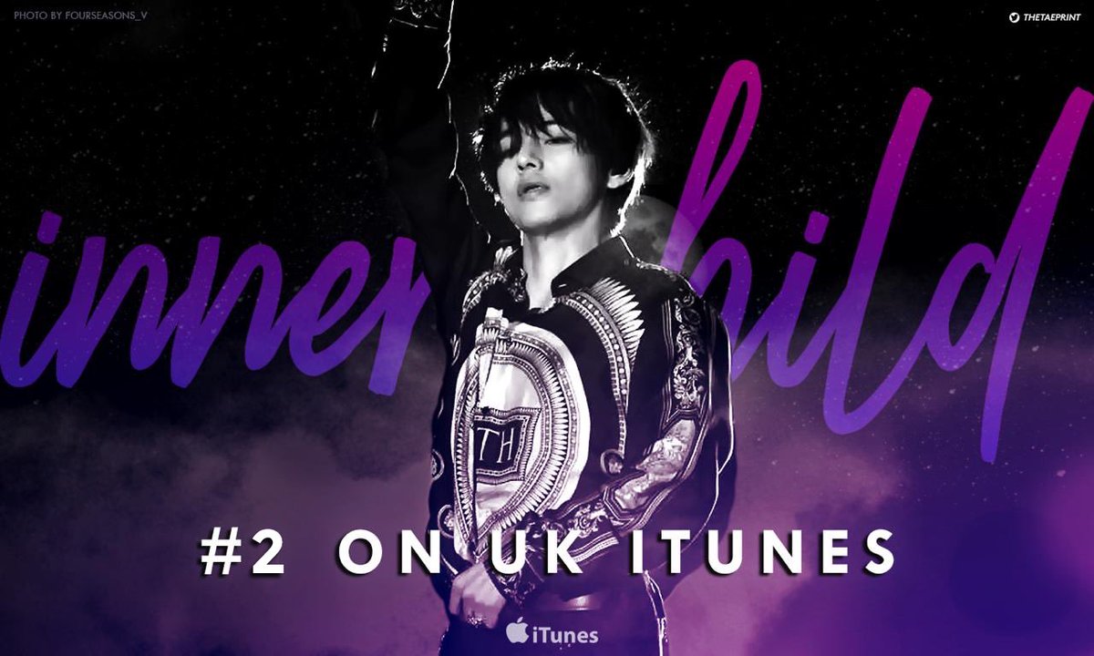 UniversBTS_'s tweet photo. 📰"Inner Child" alcançou o segundo lugar no iTunes do Reino Unido, fazendo de V o primeiro solista coreano da HISTÓRIA a classificar duas músicas no top 2 do iTunes desse país. 🤭
KING TAEHYUNG 👑💜
#UKHitMakerV
#MTVHottest BTS @BTS_twt
©️bangtrad https://t.co/dV7RmSqdLj