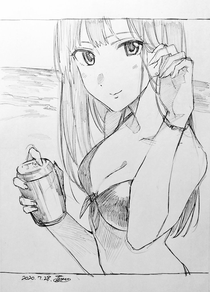 という訳で今日?の昼のアンケから渋谷凛を描きました。しぶやのりんちゃん。 