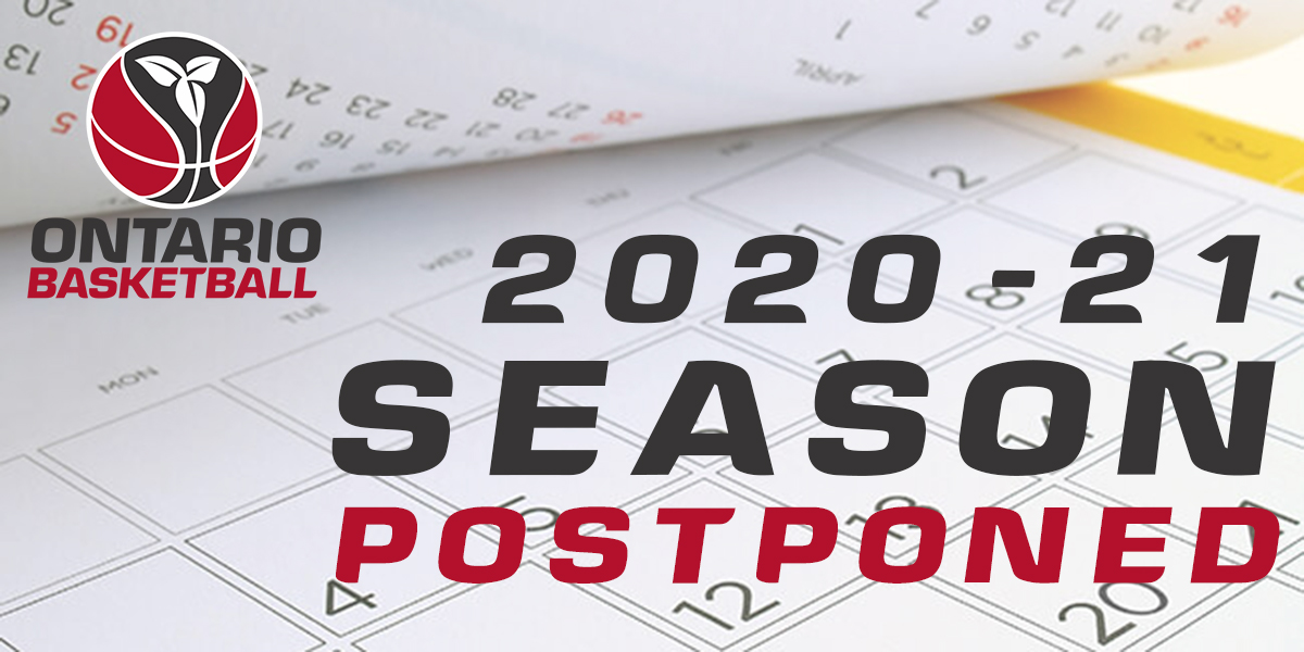 Ontario Basketball announces postponement of competitive season to January 2021

🏀: ow.ly/1qKe30r12VS