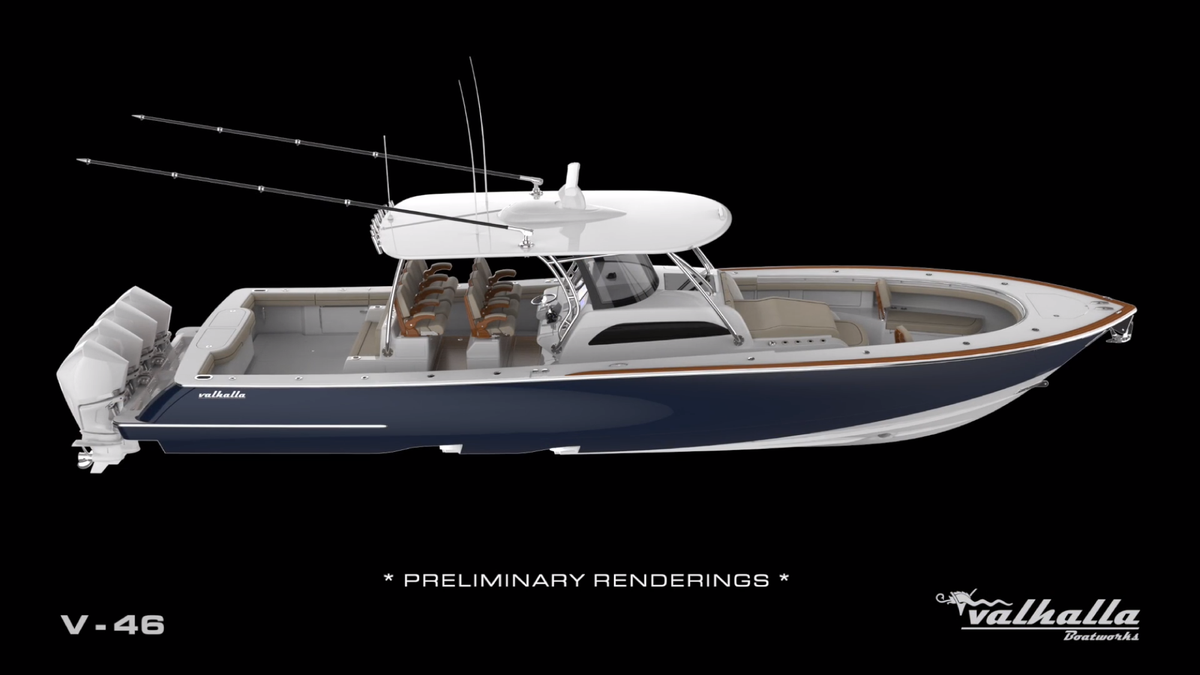 BluewaterYS's tweet photo. The next chapter of the #valhallaboatworks fleet has been announced! We are excited to introduce you to the new #V46. Contact one of our Valhalla specialists at 877-269-3021 to learn about this model or to reserve your slot at the 2021 Viking VIP debut!
#VBWnextchapter https://t.co/MIh5G2Scrl