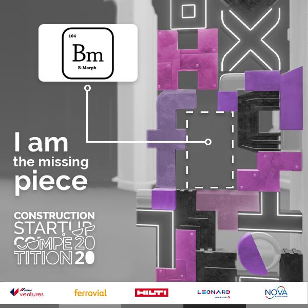 Bmorph_CL's tweet photo. The construction industry is innovating, looking towards the future, and encouraging collaboration in all areas!
We are a part of this! BMORPH is the missing piece!We are excited to announce that we're participating in the Construction Startup Competition2020!#iamthemissingpiece https://t.co/RRiMxM0S9O