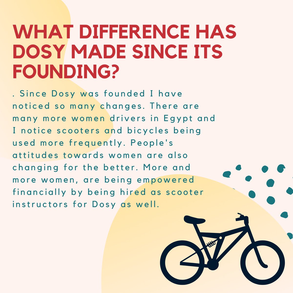 StandThs's tweet photo. Today STAND leaders had an interview with Meena Farouk from Dosy Bikes. We talked about Dosy’s empowerment of women and its positive impact on the environment. Check out all the details on our Instagram! https://t.co/FZlMRpvD3L