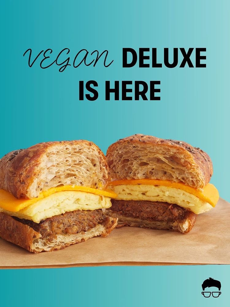The vegan deluxe sandwich at @GregorysCoffee is here! Run, don’t walk. @BeyondMeat @daiyafoods #vegan #plantbased #nycvegan #nyc #coffeeshop