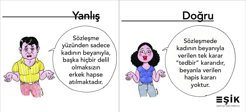 Kadının beyanıyla verilen hapis kararı yoktur!
Yalnızca şiddete uğrayanın mağdur edilmemesi için:
▪️Geçici maddi yardım,
▪️Kalacak yer,
▪️Şiddet uygulayanın evden uzaklaştırılması gibi kararlar için kadının beyanı esas alınmaktadır.
#İstanbulSözleşmesiniUygula
#ŞiddetiDurdur