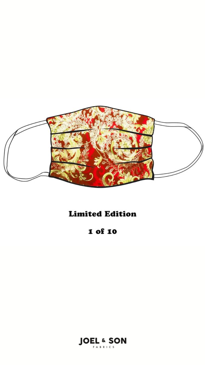 JandSFabrics's tweet photo. Face masks don’t have to be boring! Pre-order your limited edition #joelandsonfabrics mask online now. Made in Italy and hand assembled in London. 

Click the link to pre-order: 

https://t.co/lOTHzLlXWG

#facemask https://t.co/cJVyjIgIbK