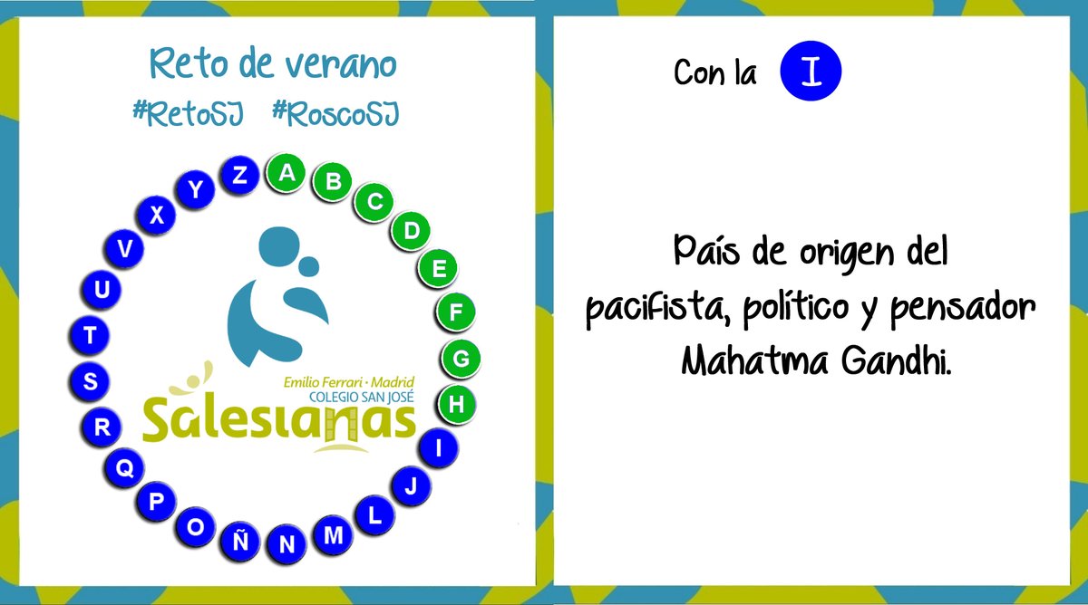 SalesianasSJ's tweet photo. ¡Enhorabuena! La respuesta a la H era: HOMBRES G ✅ ¿Quieres hacer karaoke con esa canción? Pincha aquí 👉https://t.co/z4rvQ9ZAAG👈 ¡Hoy nuevo #RetoSJ! Resuelve la I de nuestro #RoscoSJ respondiendo a este tweet. #AbreLosOjosHazloPosible #75AñosCreandoFuturo https://t.co/7VSVNn5TCw