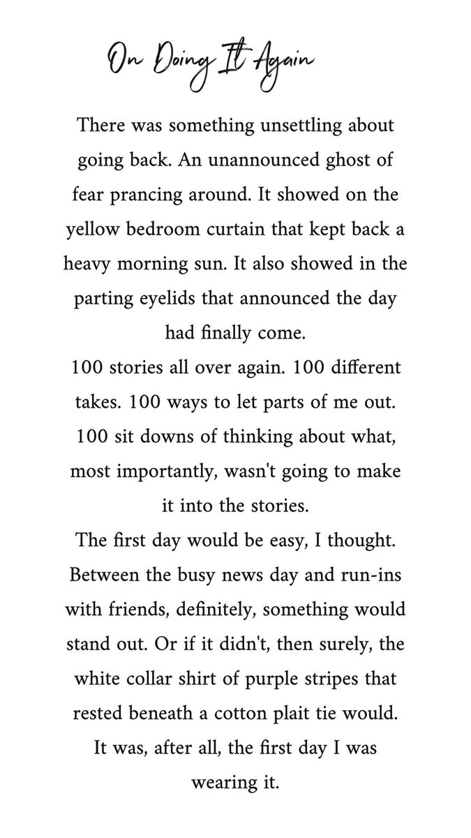 Doing the 100 day short story challenge again this year. Here goes. 1/100