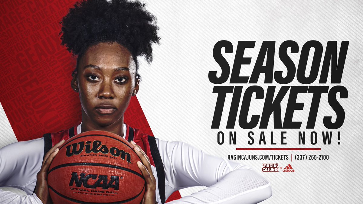 RaginCajunsWBB's tweet photo. 🤟 Get the new week started off right by purchasing your season tickets today! 

🎟: https://t.co/535g1nHp3M

#GeauxCajuns ⚜️ https://t.co/2FVoOCVnx5