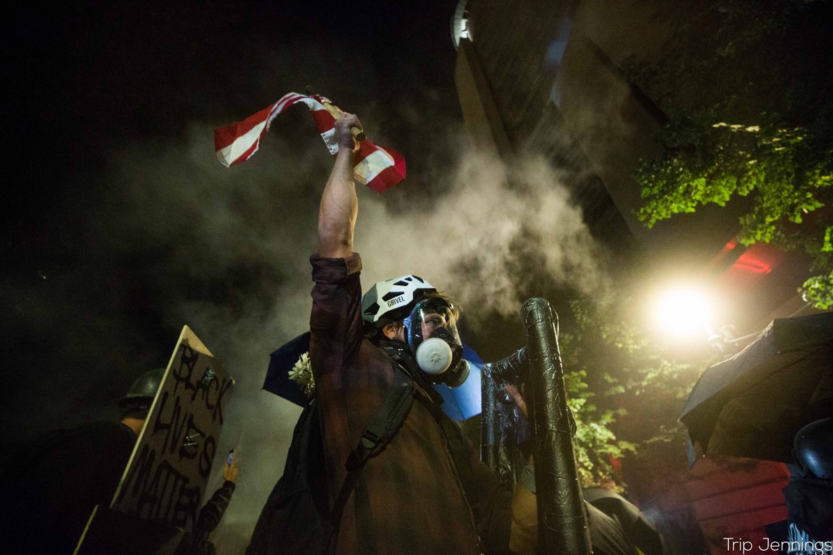 Federal agents shot me in the face last night. Federal agents shot me in the face last night while I was covering the Black Lives Matter protests in Portland. It should be clear to everyone by now that BIPOC face a higher risk of violence by police than I do. Story in comments.