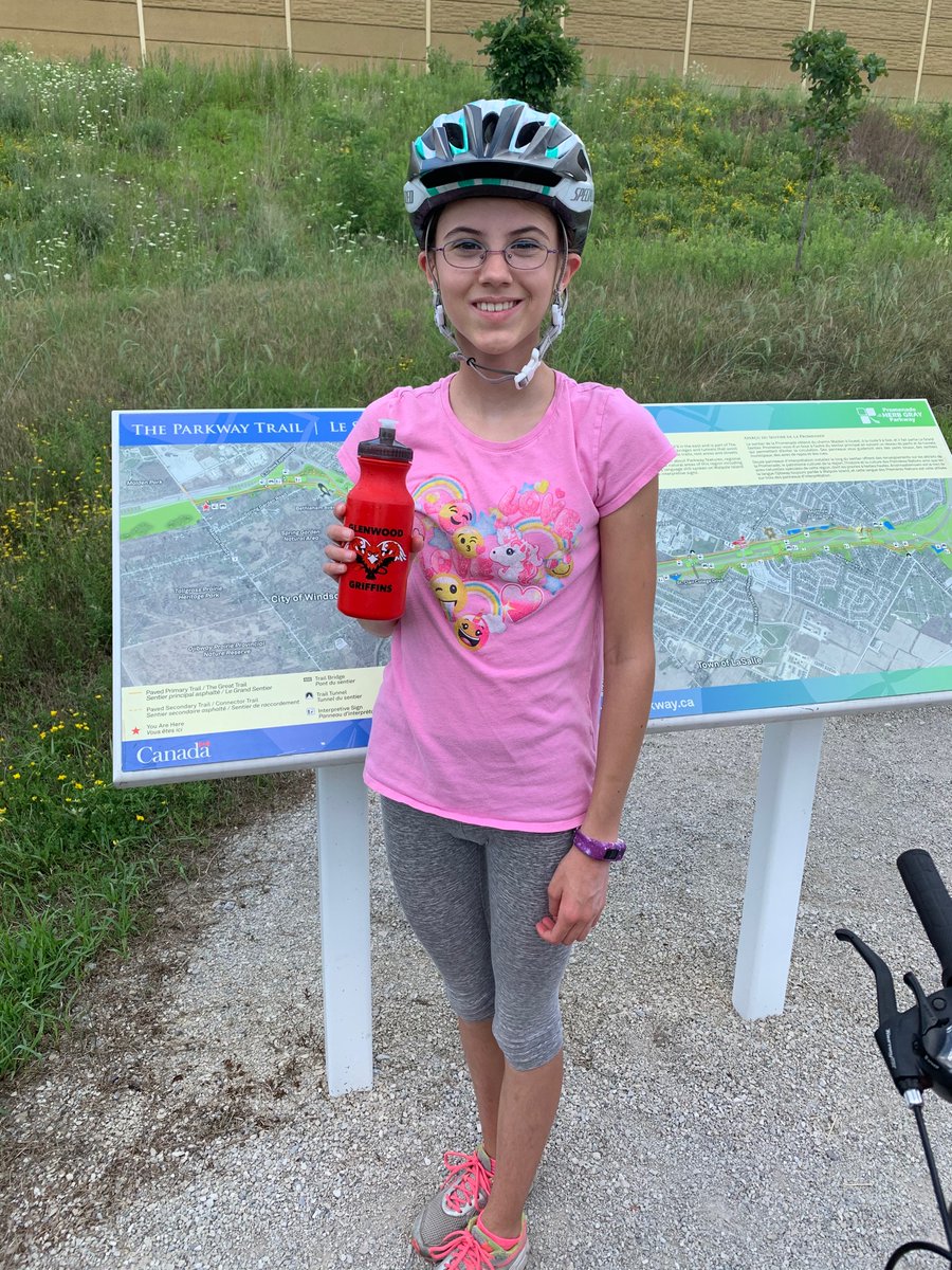 ChristineWomack's tweet photo. Bike ride #2.  We had the trails to ourselves, except for these pretty girls.  But it’s going to take more than a heat warning to keep this @GlenwoodGriffin kid inside!  

#showusyourGlenwood @MsAwender https://t.co/S1uRf91YCp