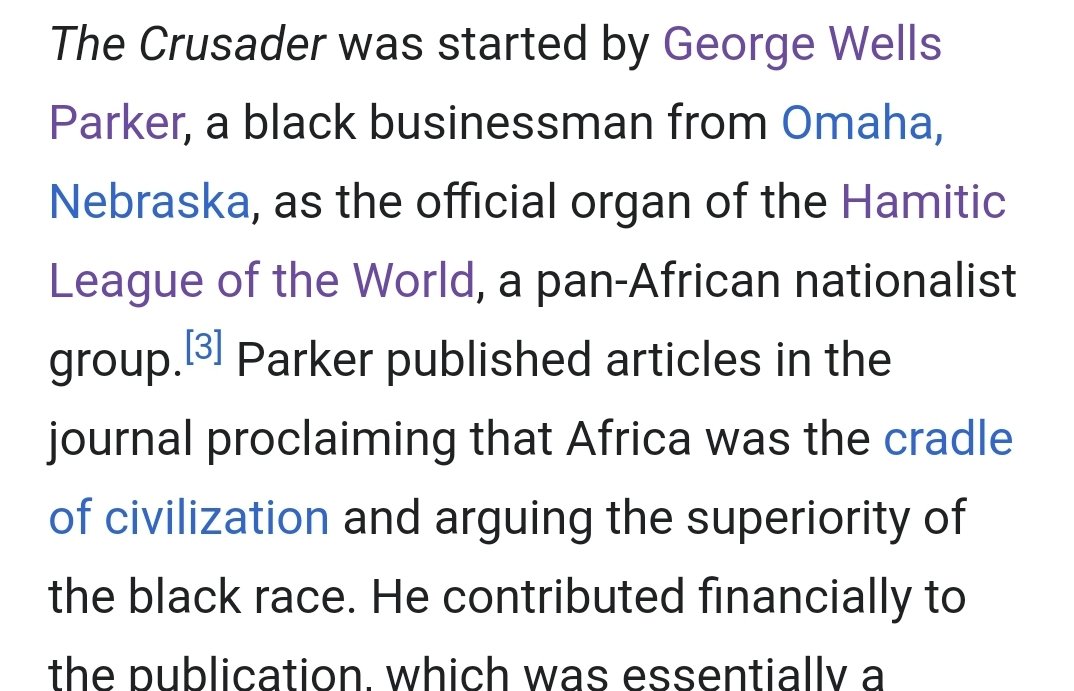 Parker contributed financially to the paper's early existence. Briggs replicated many of Parker's views and ideology. Plus, Briggs first American journalism job was at Amsterdam News, a paper founded and establish by an ADOS man named John Anderson.