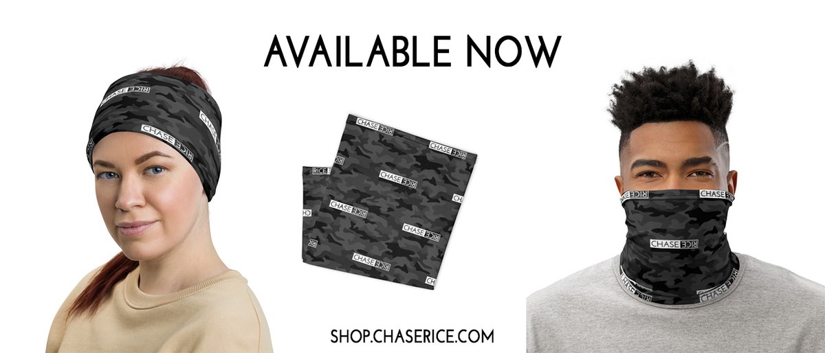 Check out the new gaiter that is available on the merch store now🤘 --> shop.chaserice.com