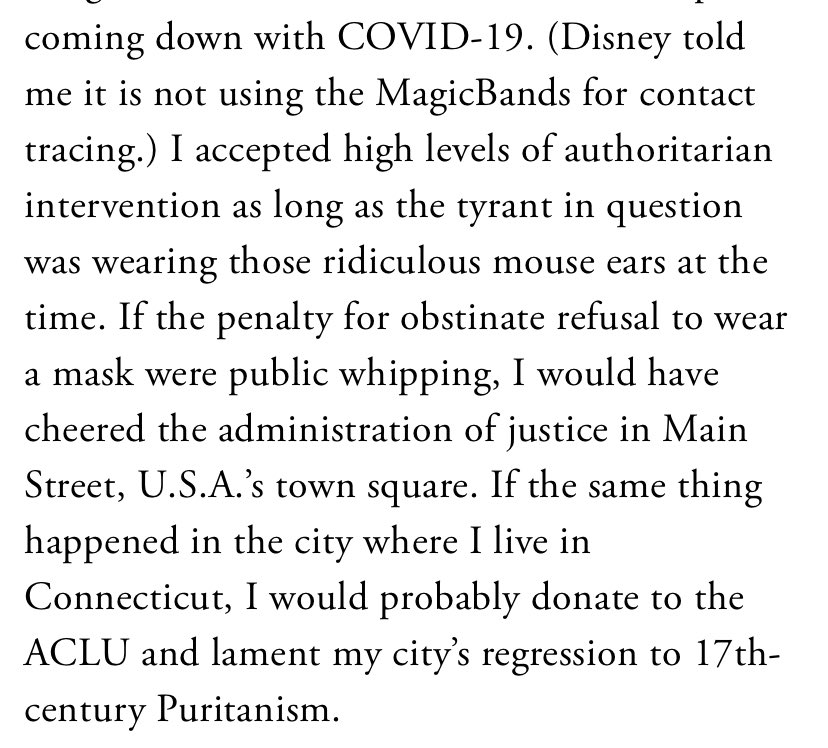 And in closing, I almost threw my phone at the damn wall for this part. I understand pandemic, and the risks of going to theme parks and areas of crowding, and just all of that in general, I respect those who are taking the highest precautions and continuously being safe,