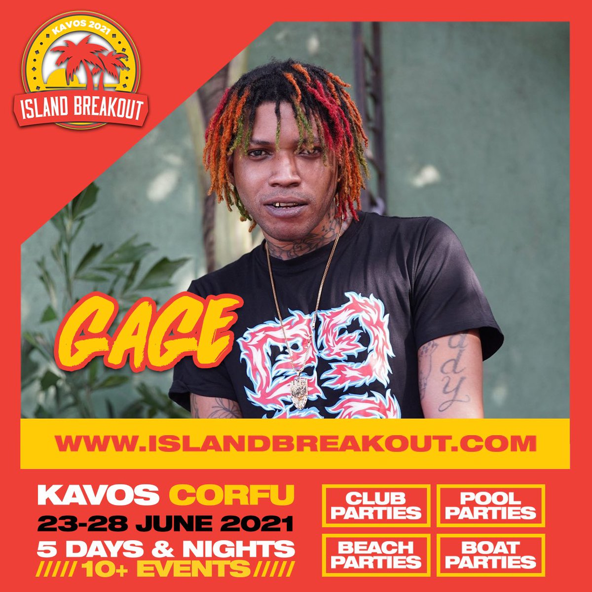 2021 🌴🌞✈️ 

🚨 TICKETS ON SALE THIS FRIDAY @ 10AM 🚨

SET YOUR ALARMS 👉🏼 islandbreakout.com 

PHASE 1 LINEUP 🥳 includes

DEXTA DAPS
DING DONG
GAGE
(...cont)