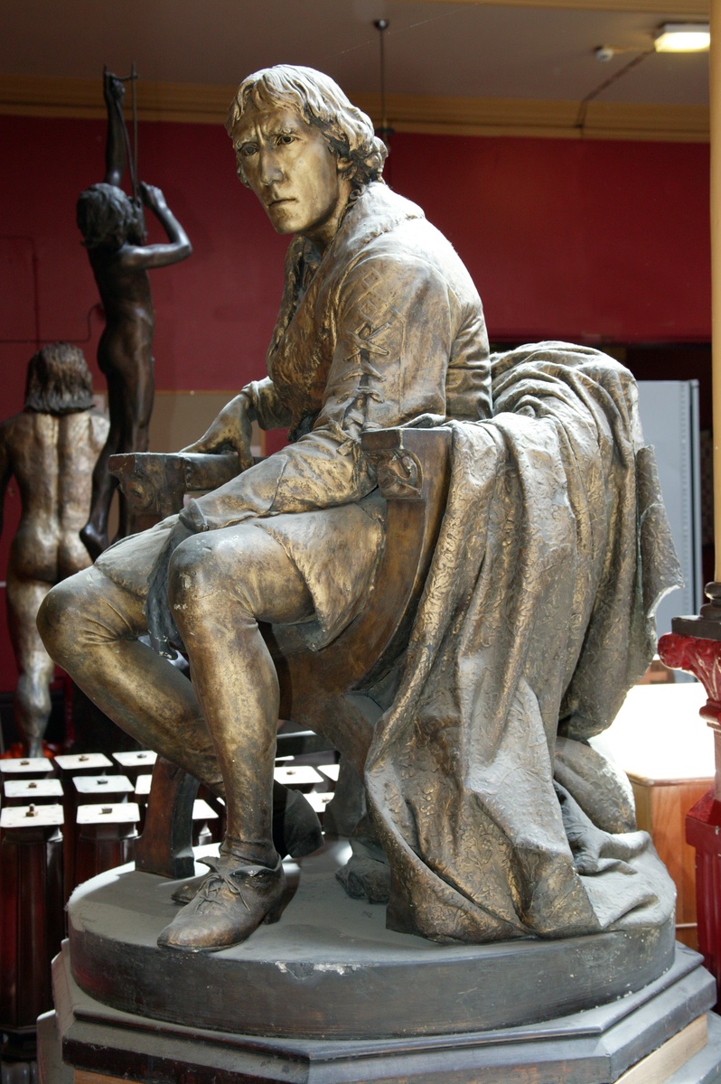 4/... a plaster model of the whole sculpture, was exhibited in at the Royal Academy in 1883.It was acquired by  @mcrartgallery in 1908:  https://manchesterartgallery.org/collections/title/?mag-object-461But when Ford finally completed the life-size version in marble in 1884...