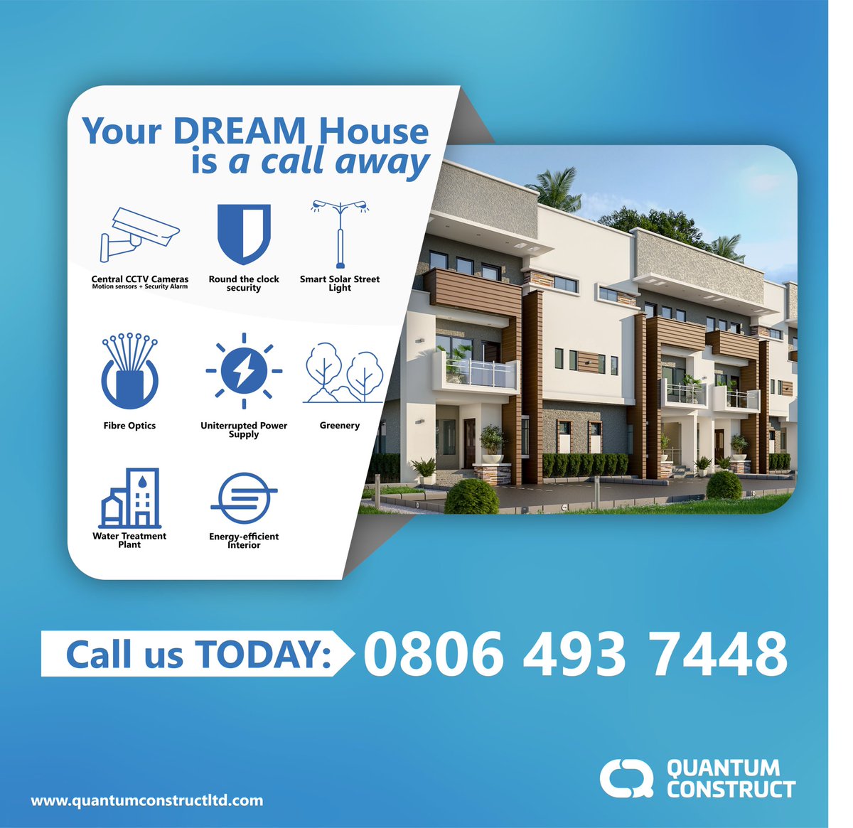 Quantum_ng's tweet photo. Your dream house is a one call away👍

https://t.co/O8XyCR54nE
Info@quantumconstructltd.com
•

•

•
#Quantumconstruct #Realestate #Construction #Investment #quantumalpha #quantumbrio #quantumcoral #quantumdeluxe #quantumenclave #quantumforte #quantumglitz #Abujarealestate https://t.co/wj8I5t7o71