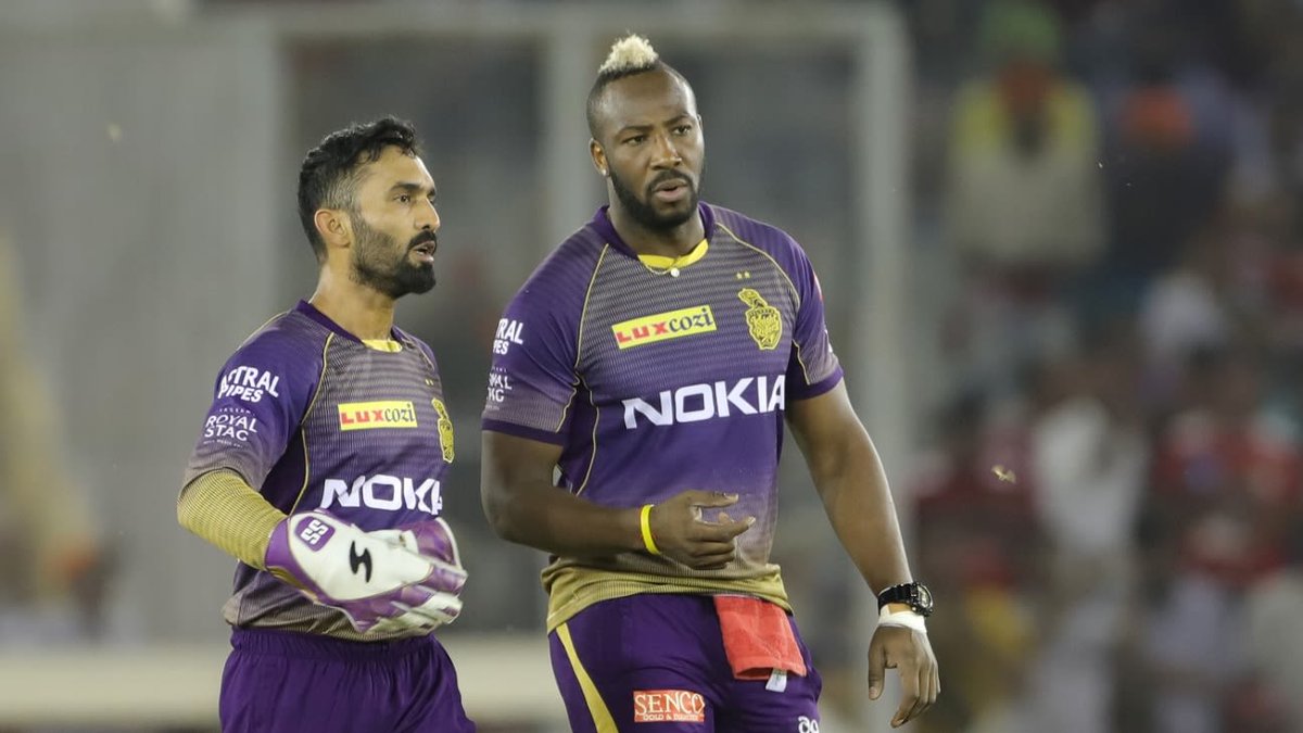 nclinc's tweet photo. Andre Russell wasn't unhappy with me - Dinesh Karthik on IPL 2019 spat – "If I didn't have a great relationship with him, I think it could have spiralled into something nasty," captain says of star allrounder https://t.co/YwYetASrtG https://t.co/UAjaHWkwHY