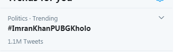 IAmKaMiBaLouCh's tweet photo. orignal trend is deleted what the hell is this
#imrankhanPUBGkolo https://t.co/iE3J5Gdw7v