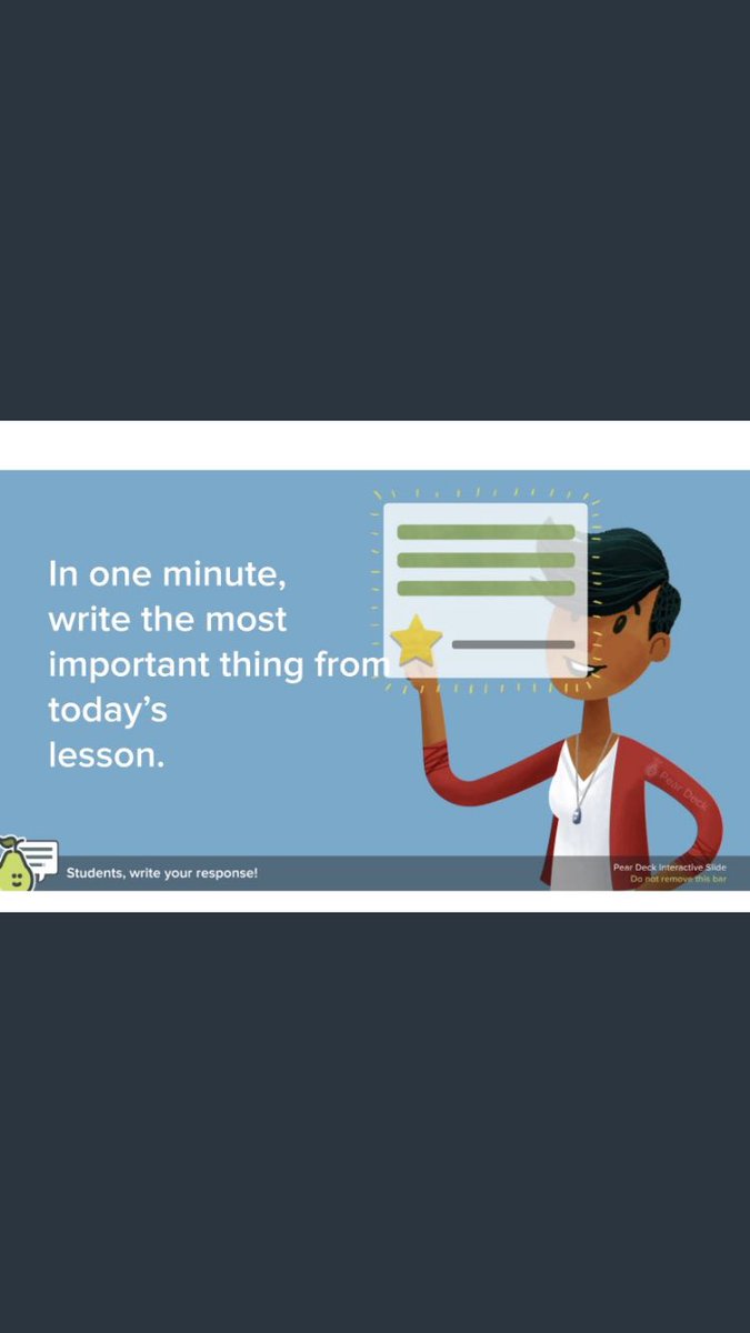 Just finished <a href="/PearDeck/">Pear Deck Learning</a> webinar. The SEL slides and exit tickets are a great way to connect with and get student feedback.