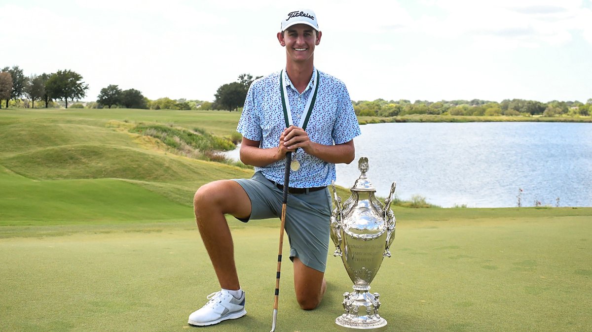 GolfCentral's tweet photo. "You're one of the best players out there."

And after his Southern Am win, @SMUGolfM's Mac Meissner believes it, proving he belongs among amateur golf's best.
https://t.co/RKUrdHDzZq https://t.co/7d1HMA0vuQ