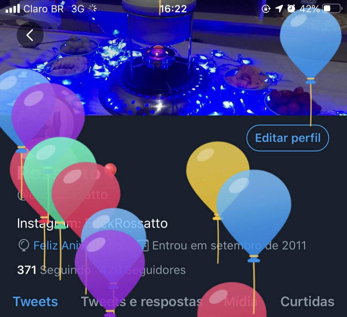 erickrossatto's tweet photo. Balão subiu, RáRáRáTimBum e big big🍾🎉🎈🎊 https://t.co/c7NxlGWTML