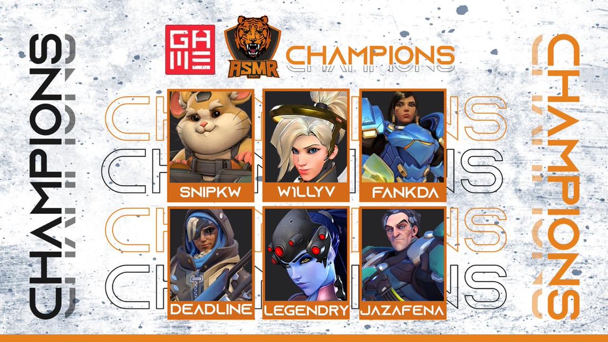 ASMReSports's tweet photo. الأبطااااااال 🏆

حققوا المركز الأول 🥇

في بطولة @GamersHubME  
الف مبرووك يانموووور 🐅🔥

@W1llyv
@deadline_ow
@Fankda_
@legendryOW
@snipkw
@Jazafena 

#ASMRONTOP
#AsmRTigers https://t.co/vYWuLzytfG
