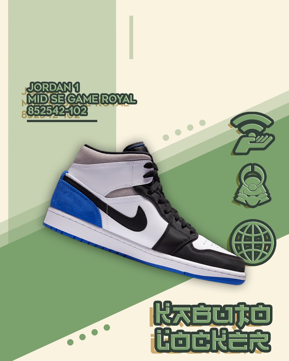 kabutolocker's tweet photo. Just In, the Jordan 1 Mid SE Game Royals.

https://t.co/wk4LuYSCLD https://t.co/PE1b72guIk