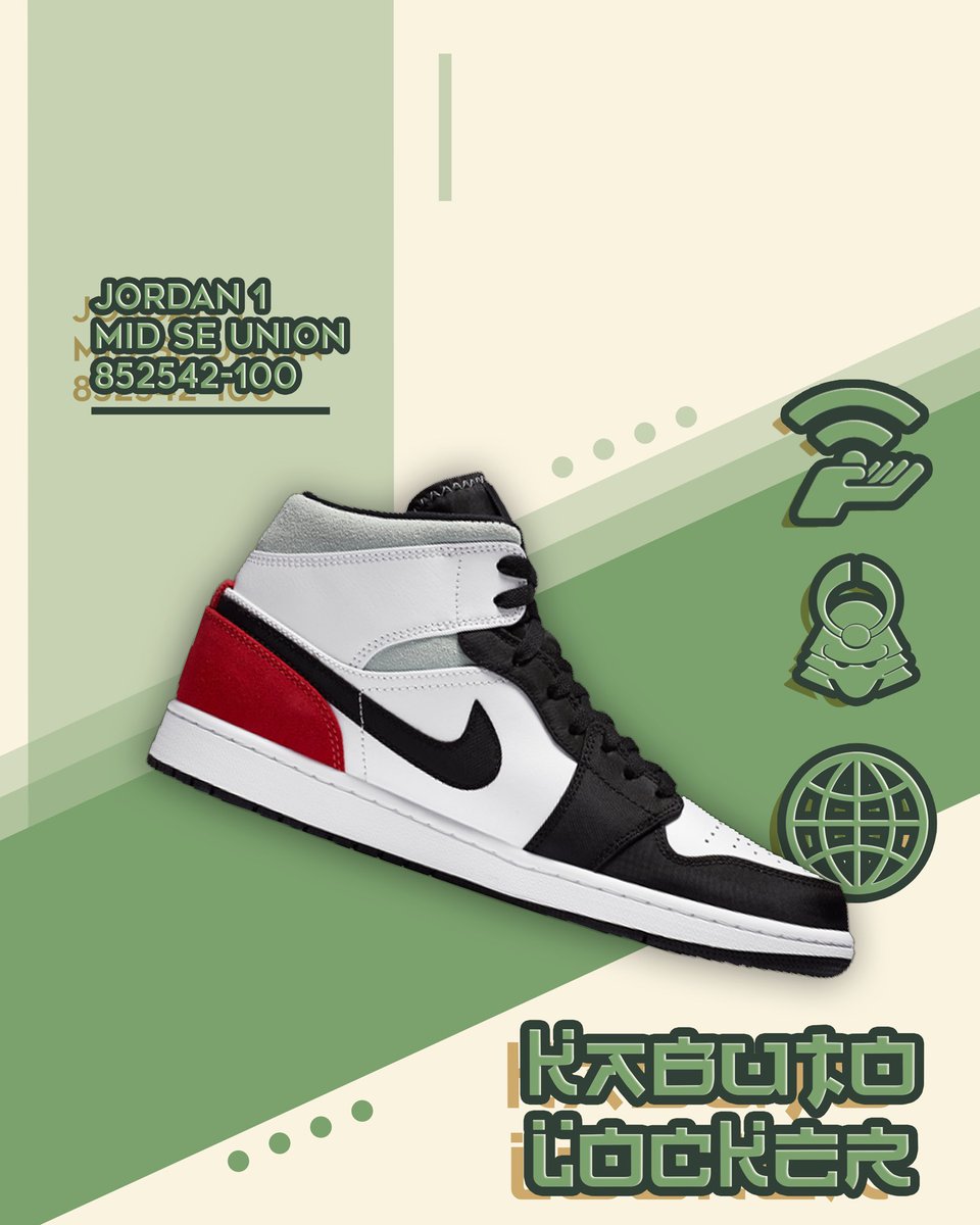 kabutolocker's tweet image. Just In, Jordan 1 Mid SE Unions.

kabutolocker.com/products/jorda…