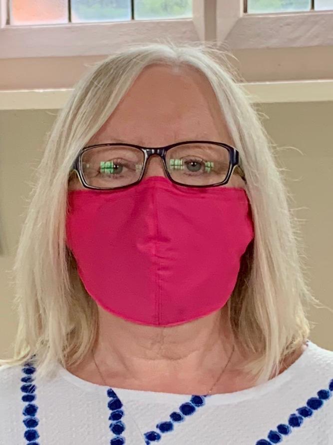 Our charity team (well some of them) are looking in the pink showcasing their beautiful face masks made for us by the Marvellous Malvern Makers #Worcestershirehour @carolineleahpr @Elainejuly