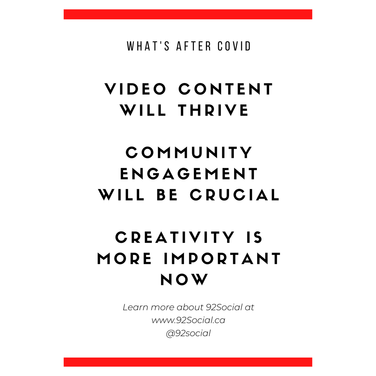 92_Social's tweet photo. What you should think about after COVID-19. It's time to start thinking about your marketing plan! 

👨‍💻https://t.co/hOyUDoMykt

#marketingplan #time #marketing #think #start #thoughts #betime #toronto #socialmediamarketing https://t.co/UToVYCmNG2