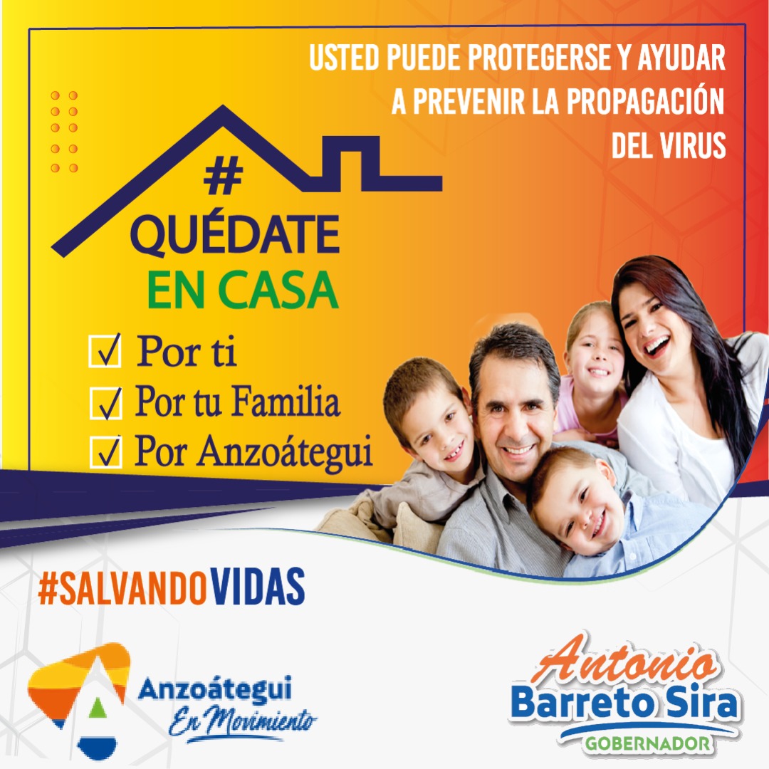 ¡Conciencia! Si deben salir de casa porque sus actividades laborales no las pueden realizar desde el hogar, los invito a cumplir con las normas de bioseguridad.🧴

#Anzoátegui #SalvandoVidas