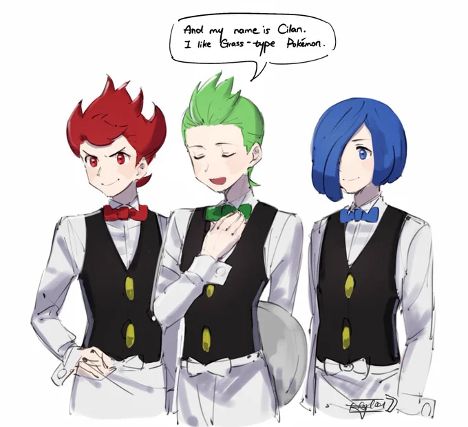 Cilan from the games was such a poor kid lol 