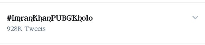 Rajkhan116's tweet photo. Everyone please report this trend #imrankhanPUBGkolo as A "DUPLICATE" and you will get the this trend back which has now reached 1.16 million. Let's goo youth ♥️ . Retweet so that it can reach maximum people. #PUBG
#ImranKhanPUBGKholo https://t.co/KiXS8YmJ30