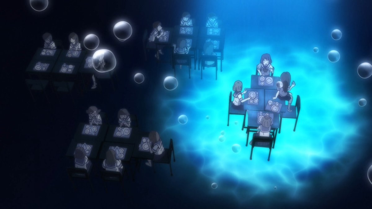 3-gatsu no Lion - The usage of water to visualize suffocation and tension (a thread).