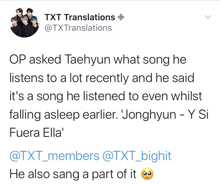 taehyun being jjong’s number 1 fanboy part 4 (the video of him singing was deleted)