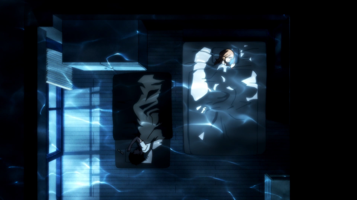 3-gatsu no Lion - The usage of water to visualize suffocation and tension (a thread).
