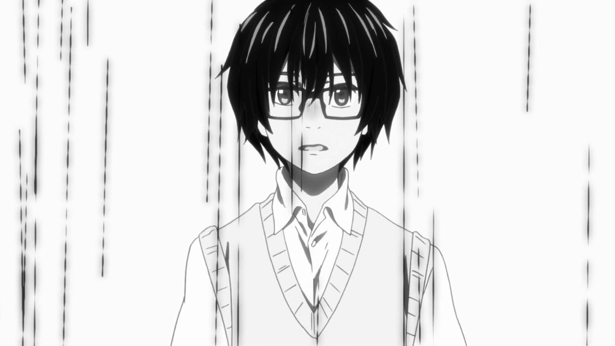 3-gatsu no Lion - The usage of water to visualize suffocation and tension (a thread).