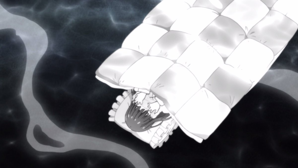 3-gatsu no Lion - The usage of water to visualize suffocation and tension (a thread).