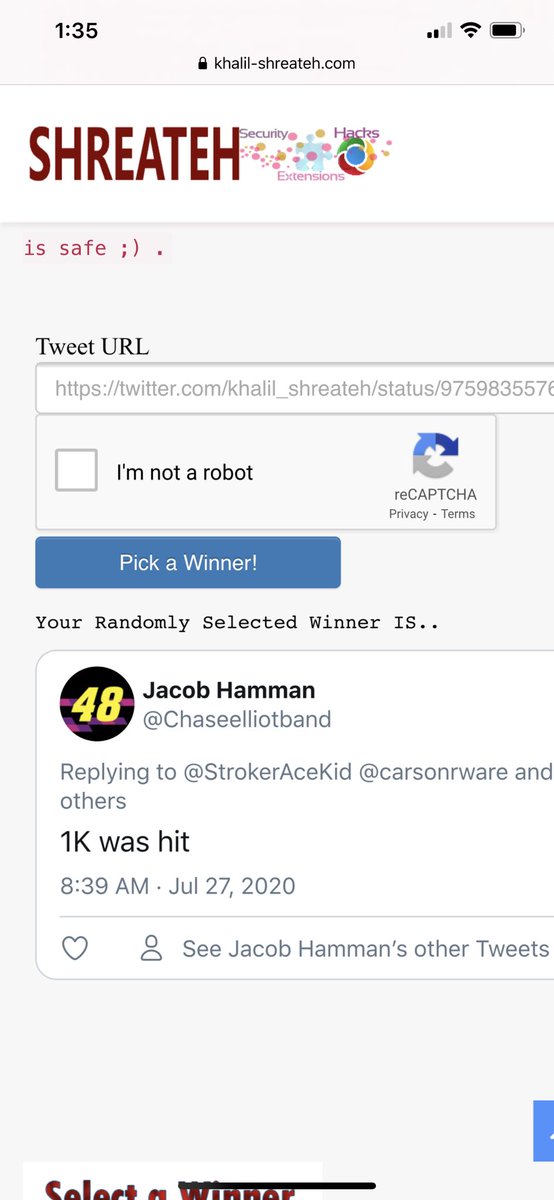 StrokerAceKid's tweet photo. Congratulations to @Chaseelliotband ! They get a spin on the @carsonrware prize wheel!!!! https://t.co/Hje4v5mVye