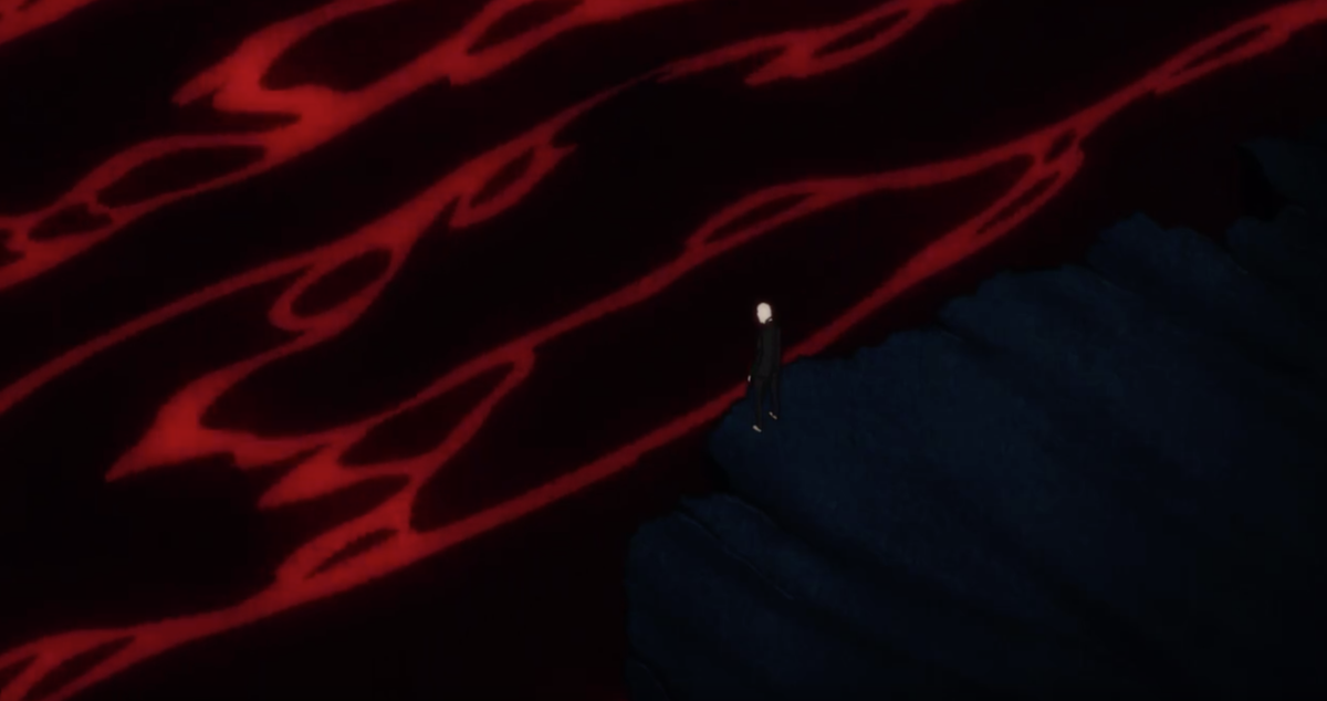 3-gatsu no Lion - The usage of water to visualize suffocation and tension (a thread).